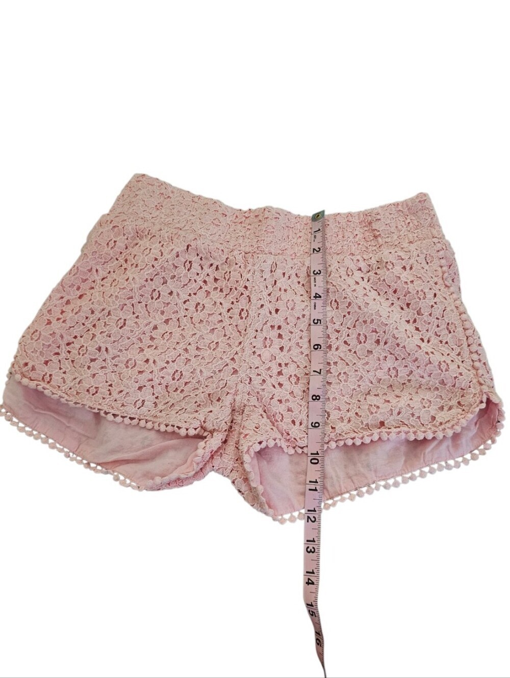 Tinseltown MD Pink Lace Flower Shorts - Picture 9 of 12